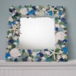 Sea Glass & Seashell Mirror..
