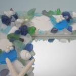 Sea Glass & Seashell Mirror..