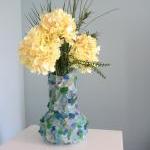 Beach Decor Sea Glass Vase ..