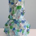 Beach Decor Sea Glass Vase ..