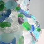 Beach Decor Sea Glass Vase ..