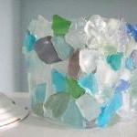 Beach Decor Sea Glass Votiv..