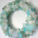 Beach Decor Sea Glass Wreat..