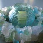 Beach Decor Sea Glass Wreat..