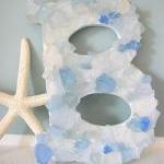 Beach Decor Sea Glass Lette..