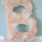 Beach Decor Sea Glass Lette..