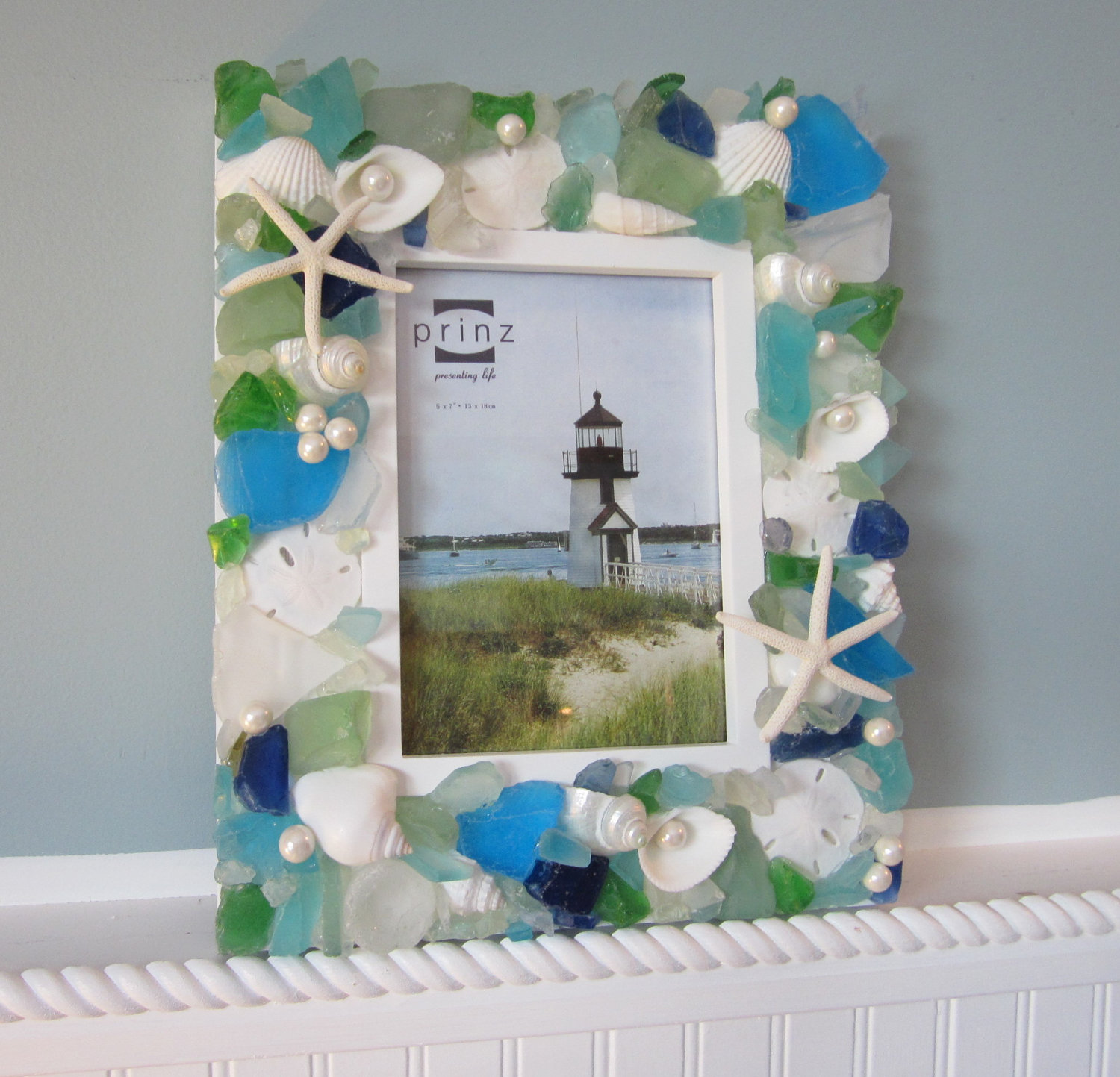 Seashell Frames For Beach Decor Nautical Decor Shell Frame W Sea